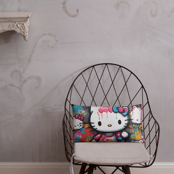 Hello Kitty Graffiti Pillow NWT - Picture 8 of 11